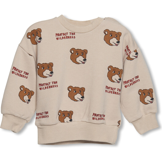 Khaki Bear Sweatshirt, Beige