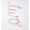 Millie Long Sleeve Tee in 'two' Pink Eyelash Writing, Cream - T-Shirts - 2