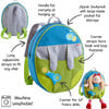 Summer Meadow Backpack to Carry 12-inch Soft Dolls - Doll Accessories - 3