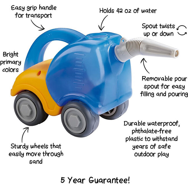 Sand Play Tanker Truck with Funnel - Water Toys - 4