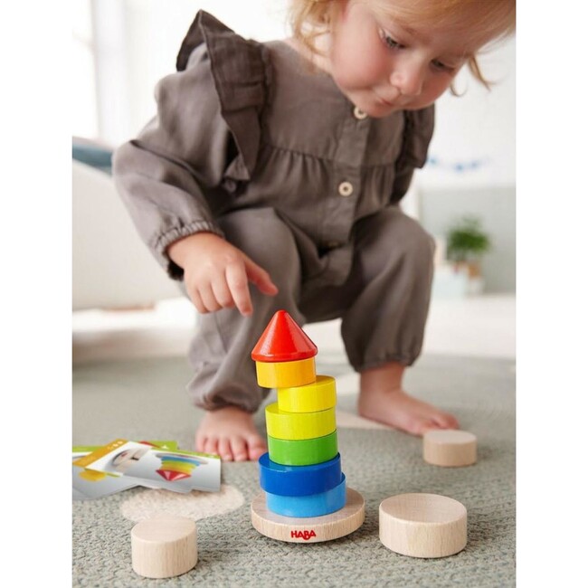 Wobbly Tower Wooden Stacking Game - Developmental Toys - 7