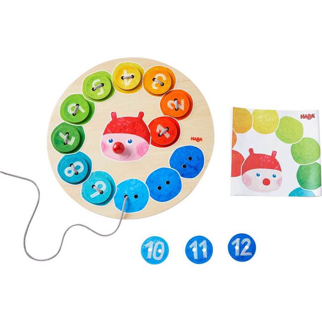 Rainbow Caterpillaring Threading Game - Developmental Toys - 2