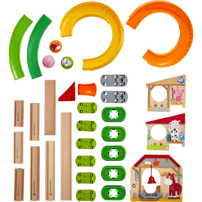 Kullerbu Farm Babies Ball Track Play Set - Transportation - 2