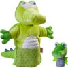 Glove Puppet Crocodile with Baby Hatchling Finger Puppet - Role Play Toys - 1 - thumbnail