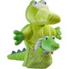 Glove Puppet Crocodile with Baby Hatchling Finger Puppet - Role Play Toys - 2