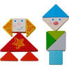 Arranging Game Funny Faces Tangram Wooden Tiles - Developmental Toys - 2