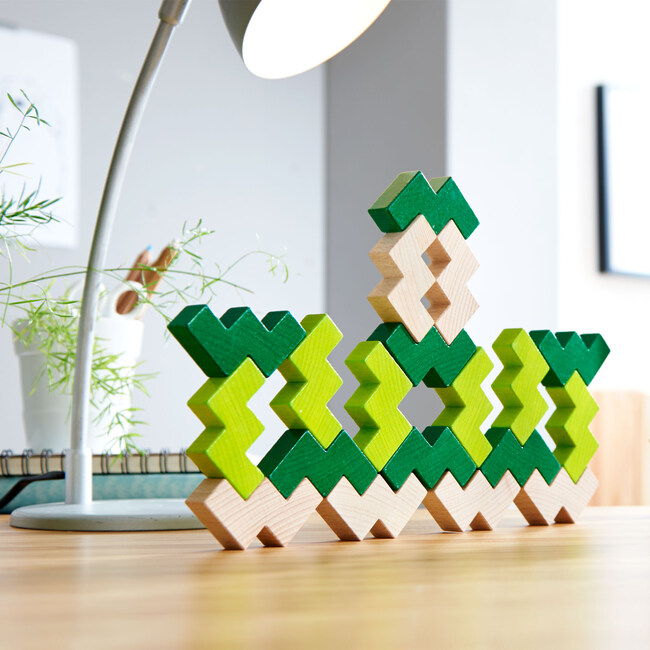 3D Viridis Wooden Blocks