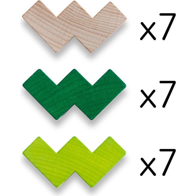 3D Viridis Wooden Blocks - Developmental Toys - 4