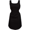 Gabrielle Open Back Mini Dress, Black - Dresses - 1 - thumbnail
