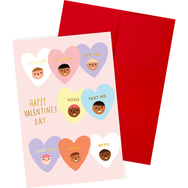 Conversation Hearts Valentines Day Card - Paper Goods - 1
