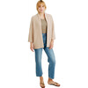 Women's Verbier Open Ribbed Cardigan, Sand - Sweaters - 1 - thumbnail