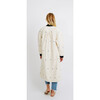 Women's Ladakh Jacket, Cream with Blue Jamdani - Jackets - 3