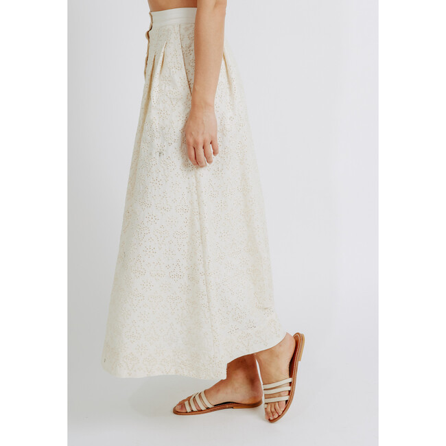 Women's Lucerne Skirt, Bone Eyelet - Skirts - 3