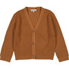 Women's Philo Knit Cardigan With Button Fastening, Biscuit - Cardigans - 1 - thumbnail