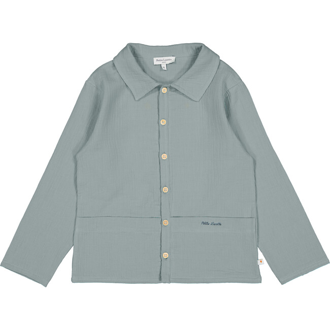 Germain Loose Fit Shirt With Two Pockets, Sea Foam