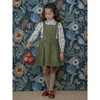 Margaret Ruffled Collar Blouse, Blue Grey Flower - Blouses - 4