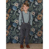 Kids Gabriel Corduroy Overall With Adjustable Shoulder Straps, Anthracite - Overalls - 2