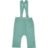 Baby Gabriel Overall With Elasticated Waist & Straps, Teal Blue - Overalls - 1 - thumbnail