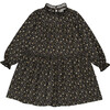 Elisabeth Ruffled Collar Dress, Graphite Flower - Dresses - 1 - thumbnail