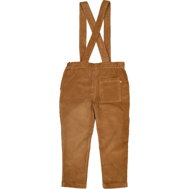 Kids Gabriel Corduroy Overall With Adjustable Shoulder Straps, Biscuit - Overalls - 9
