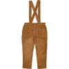 Kids Gabriel Corduroy Overall With Adjustable Shoulder Straps, Biscuit - Overalls - 9