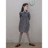 Fazo Round Collar Dress With Ruffled Cuffs, Floral Plaid - Dresses - 2