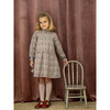 Elisabeth Ruffled Collar Dress, Brick Flower - Dresses - 2