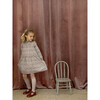 Elisabeth Ruffled Collar Dress, Brick Flower - Dresses - 4