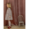 Elisabeth Ruffled Collar Dress, Brick Flower - Dresses - 5