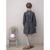 Elisabeth Ruffled Collar Dress, Graphite Flower - Dresses - 4