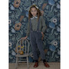 Kids Gabriel Corduroy Overall With Adjustable Shoulder Straps, Anthracite - Overalls - 4