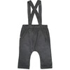 Baby Gabriel Corduroy Overall With Adjustable Shoulder Straps, Anthracite - Overalls - 5