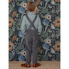 Kids Gabriel Corduroy Overall With Adjustable Shoulder Straps, Anthracite - Overalls - 5
