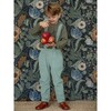 Kids Gabriel Overall With Elasticated Waist & Straps, Teal Blue - Overalls - 3 - thumbnail
