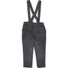 Kids Gabriel Corduroy Overall With Adjustable Shoulder Straps, Anthracite - Overalls - 9