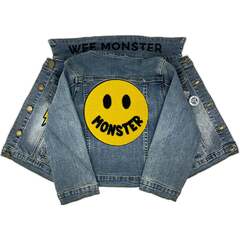 MONSTER Denim Jacket, Medium Wash - Wee Monster Outerwear | Maisonette