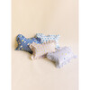 Cotton Ruffle Pillow, Blue Hearts - Pillows - 2