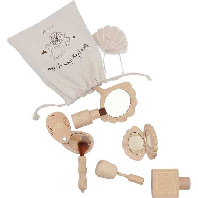 Wooden Beauty Set, Beige - Woodens - 4