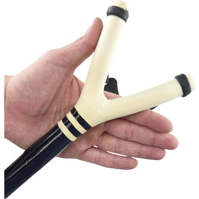 Wood Slingshot, Black/Beige - Outdoor Games - 3