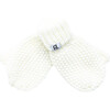 Baby Fingerless Gloves, Cream - Gloves - 1 - thumbnail