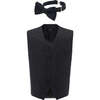 Paisley Print Vest & Bowtie, Black - Suits & Separates - 1 - thumbnail