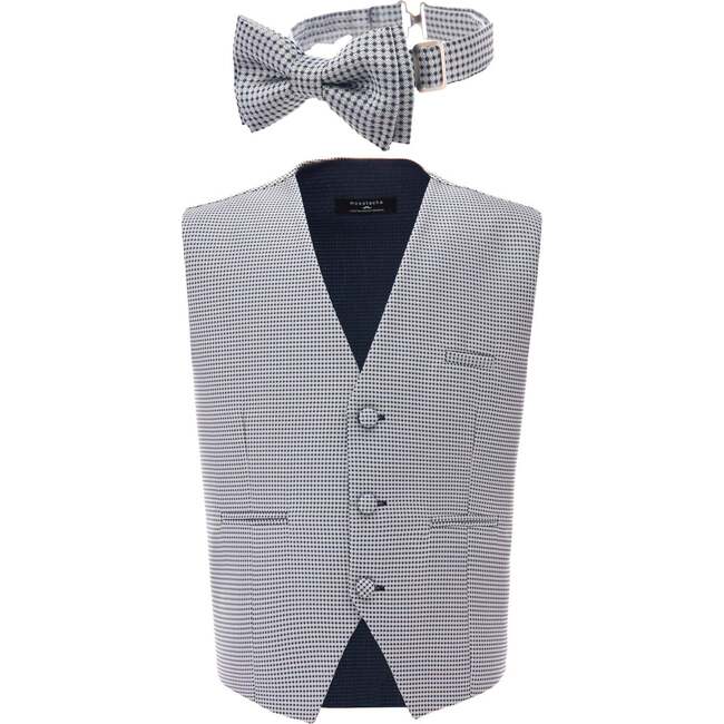 Pin Vest & Bowtie, Grey - Suits & Separates - 1
