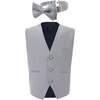 Pin Vest & Bowtie, Grey - Suits & Separates - 1 - thumbnail