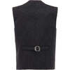 Paisley Print Vest & Bowtie, Black - Suits & Separates - 4 - thumbnail