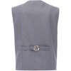 Micro Print Vest & Bowtie, Grey - Suits & Separates - 4