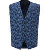 Floral Print Vest & Bowtie, Blue - Suits & Separates - 3