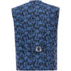 Floral Print Vest & Bowtie, Blue - Suits & Separates - 4