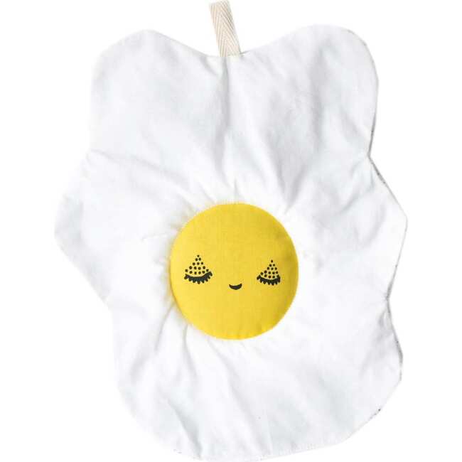 Egg Crinkle Toy, White/Yellow