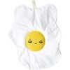 Egg Crinkle Toy, White/Yellow - Rattles - 1 - thumbnail
