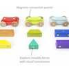 Magnetic Shape Train, Multicolors - Transportation - 4